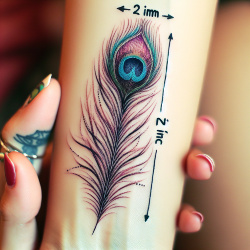 2 by 2 tattoo size