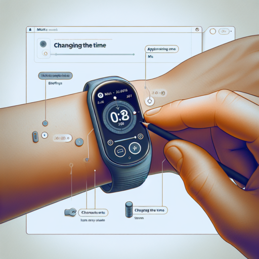 cambiar hora pulsera mi band 5