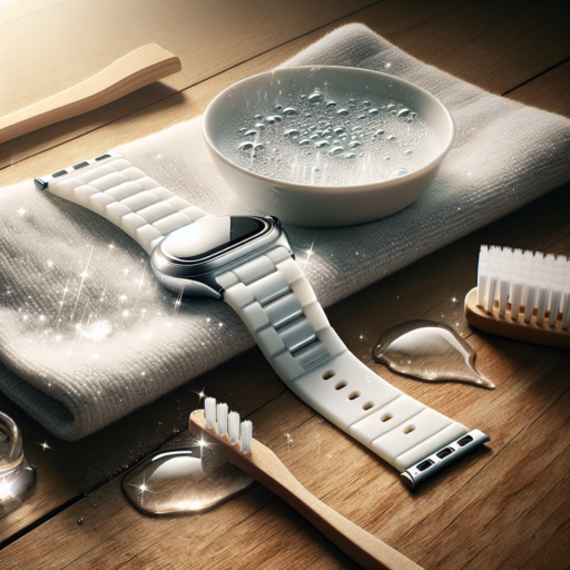 clean silicone watch band