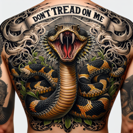 dont tread on me tattoo back