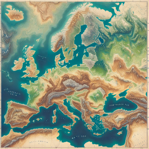 europe topo map