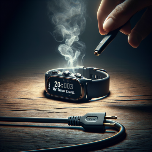 garmin watch won't turn on or charge