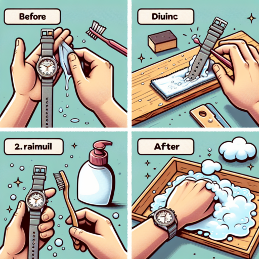 how to clean silicone watch straps