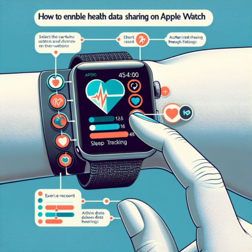 how to enable health data sharing on apple watch