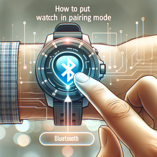 how to put watch in pairing mode