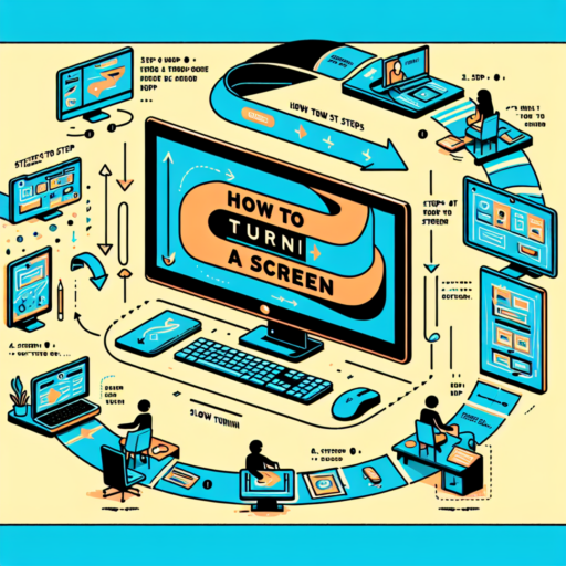 how to turn a screen