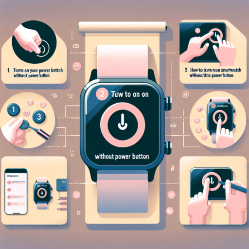 how to turn on smartwatch without power button