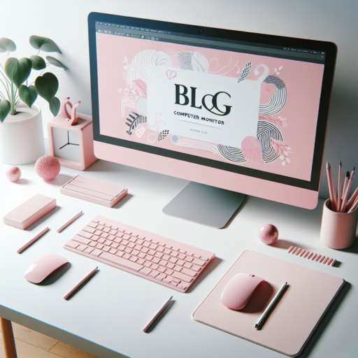 pink computer monitor