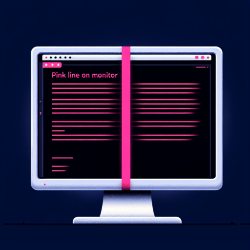 pink line on monitor