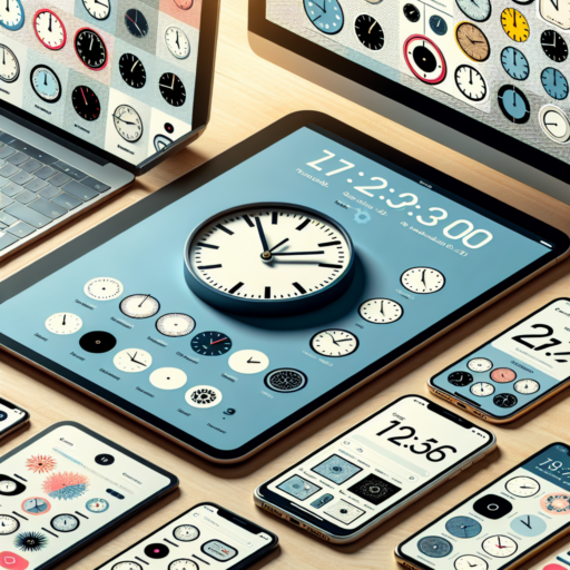reloj en pantalla de bloqueo