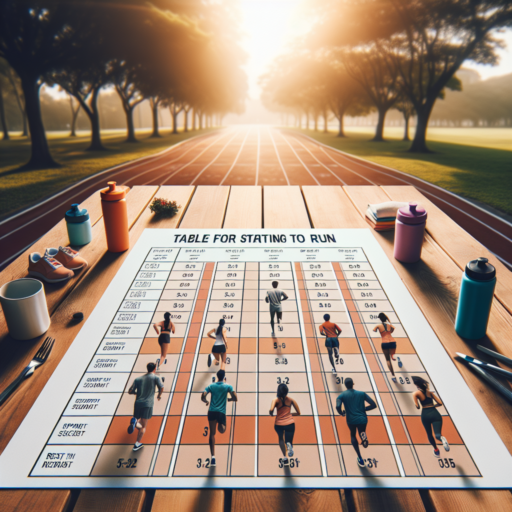 tabla para empezar a correr