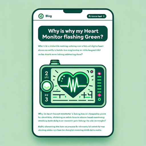 why is my heart monitor flashing green