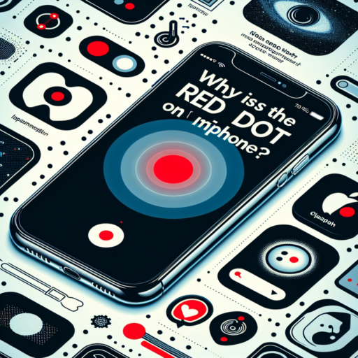 why is there a red dot on my iphone