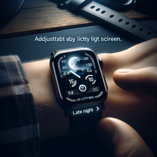 apple watch brightness at night