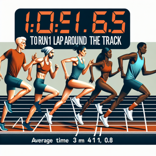 average time to run 1 lap around the track