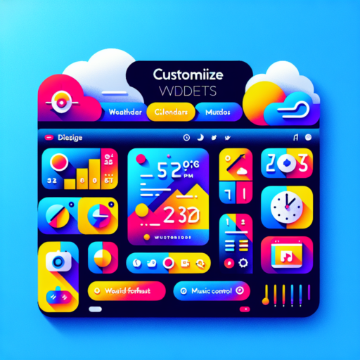 customize widgets