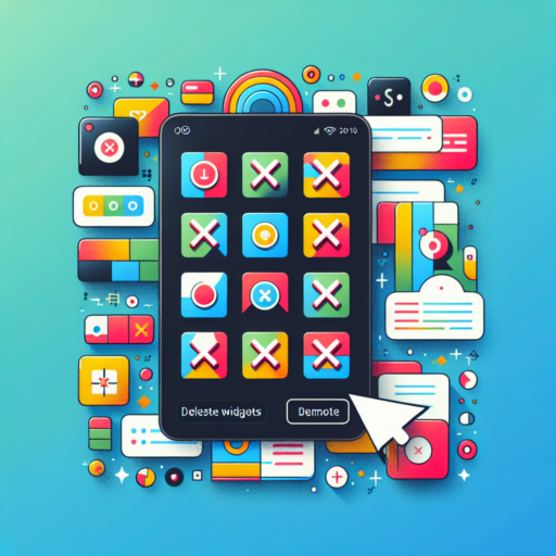 delete widgets android