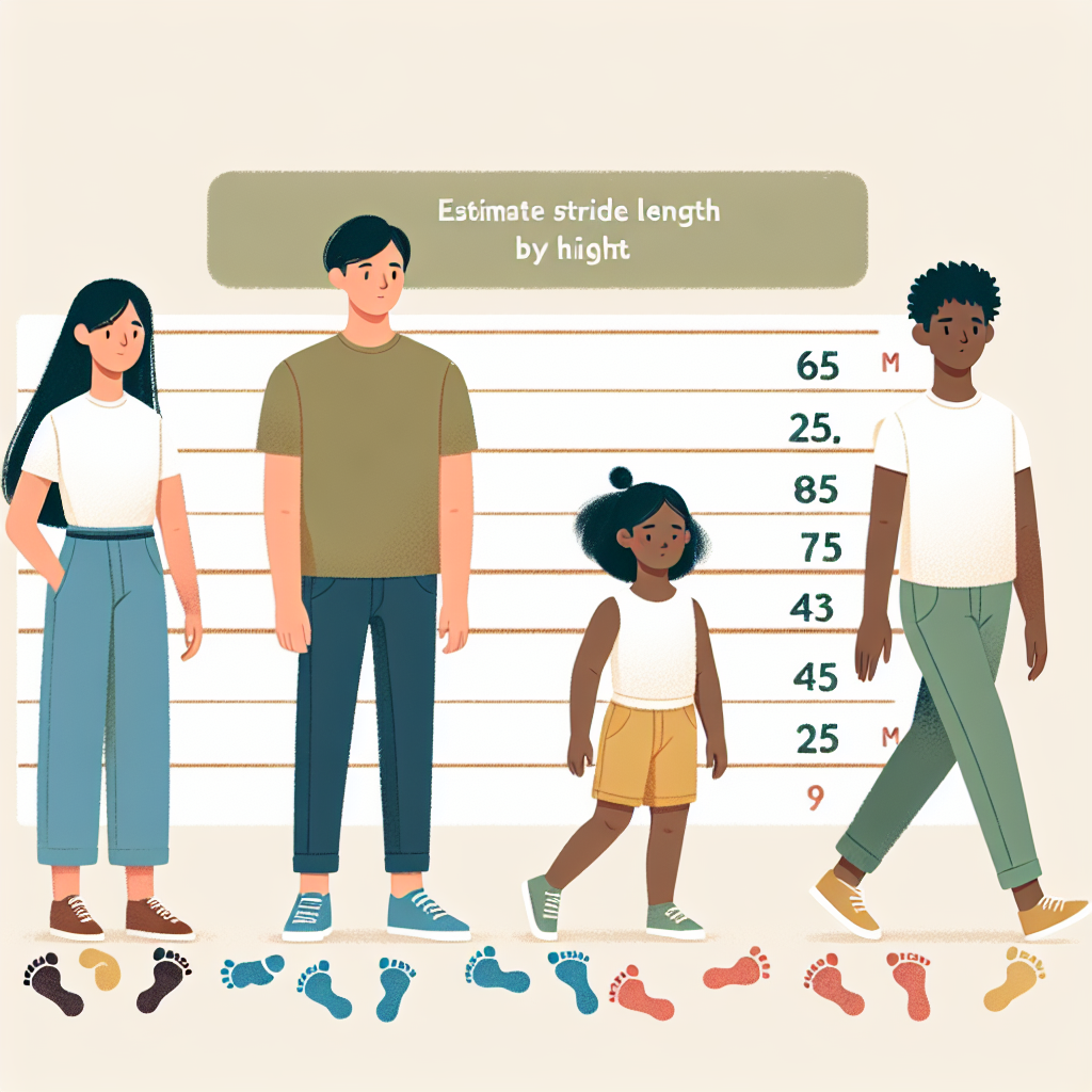 estimate stride length by height