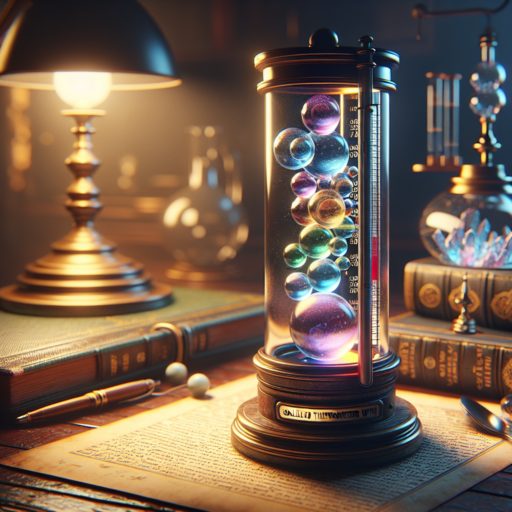 galileo thermometer with storm glass