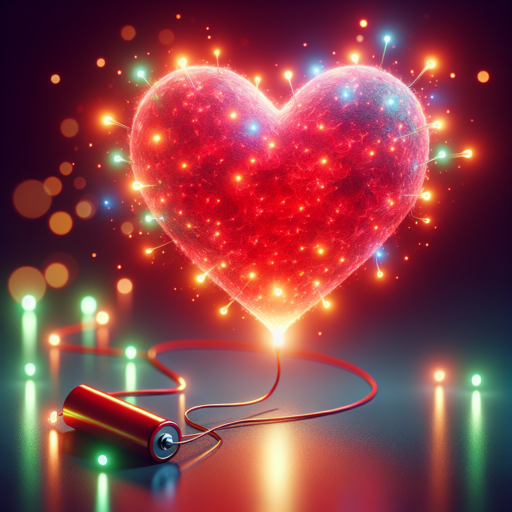 heart battery lights