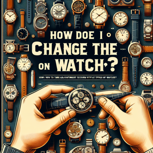 how do i change the time on my watch