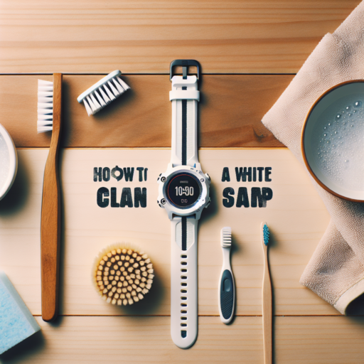 how to clean white garmin watch strap
