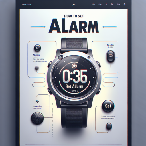 how to set alarm on garmin watch