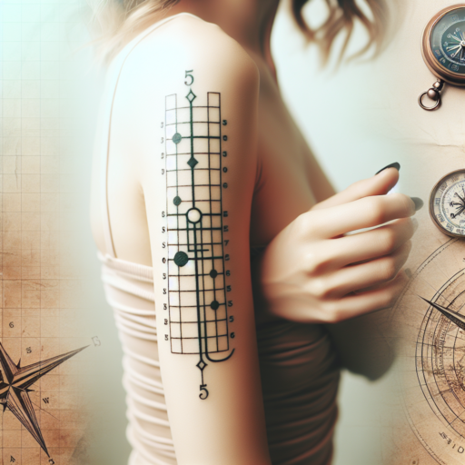 map coordinates tattoo