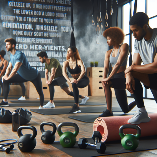 preparation for a lower-body exercise starts