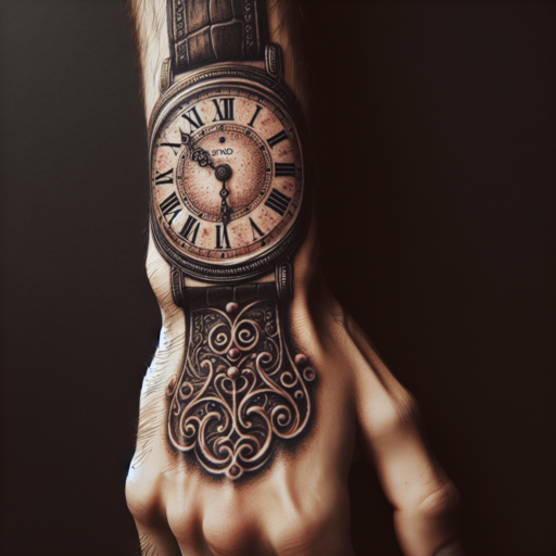 reloj de mano tatuaje