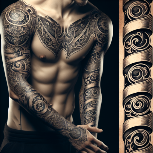 scroll sleeve tattoos