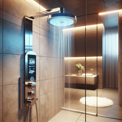 shower head with temperature display