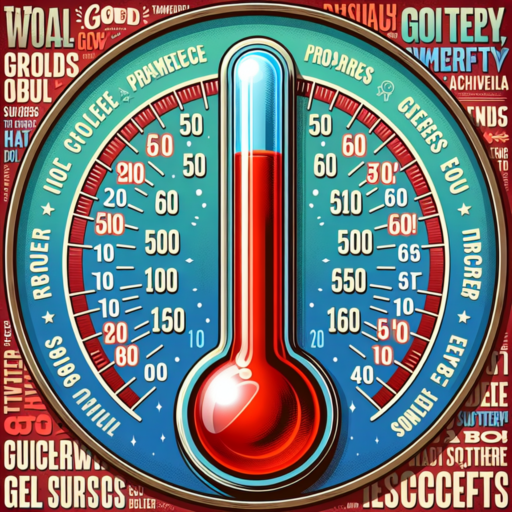 thermometer goal tracker