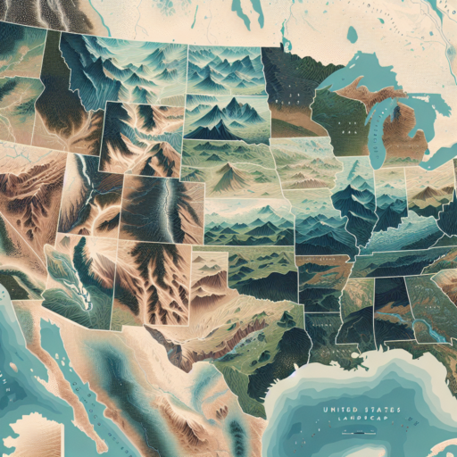 usa landscape map