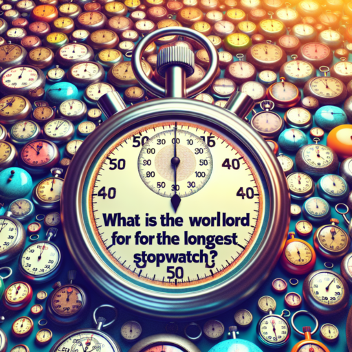 what is the world record for the longest stopwatch