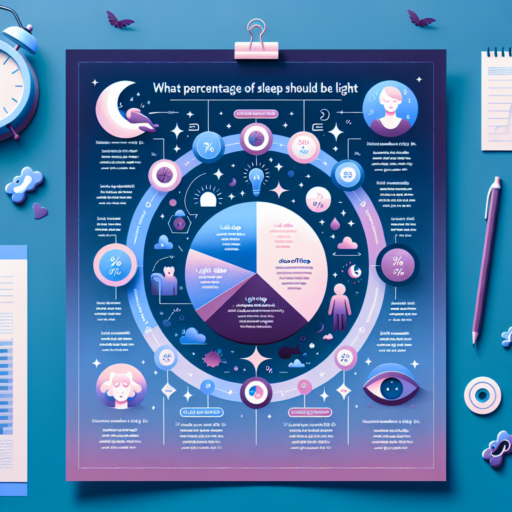 what percentage of sleep should be light